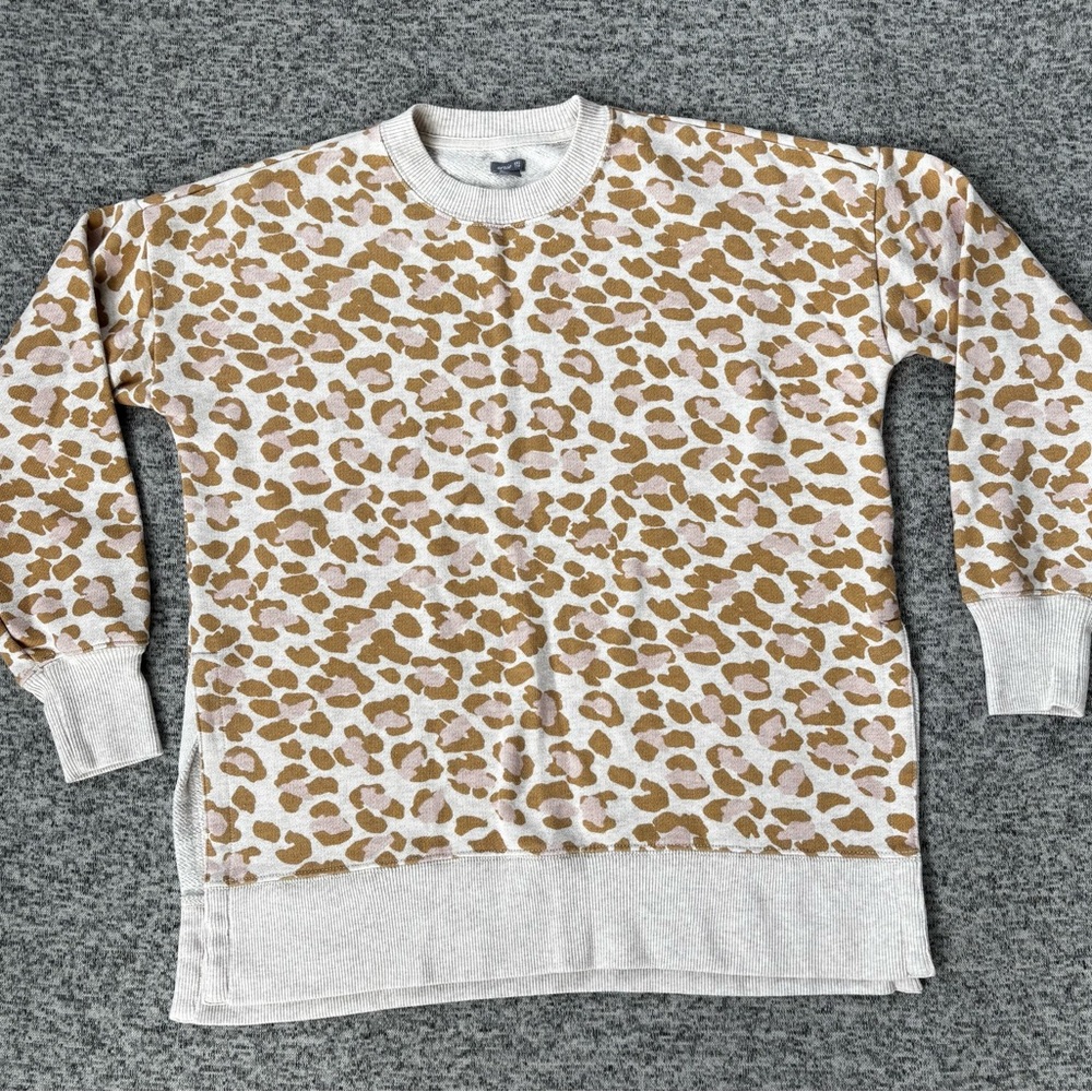 Arie Desert Animal Print Oversized Sweatshirt